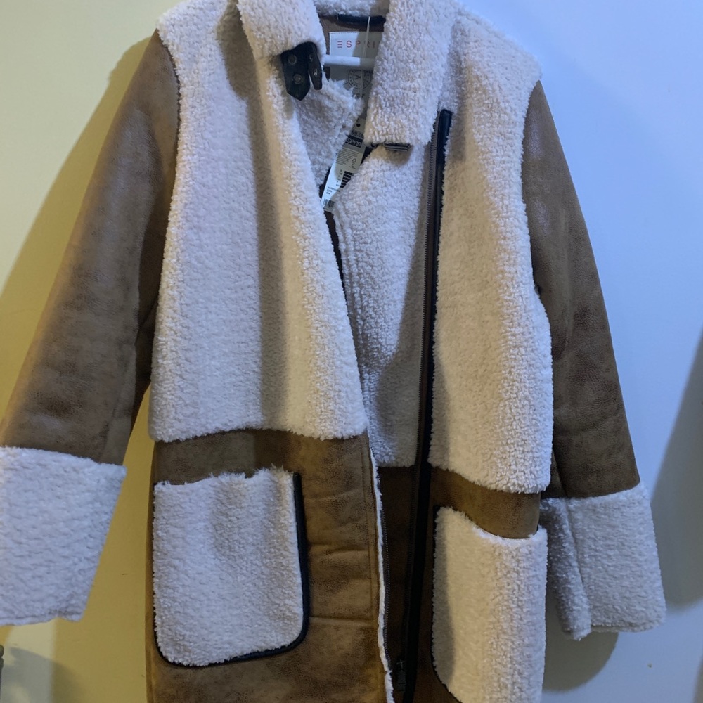 BNWT shearling coat